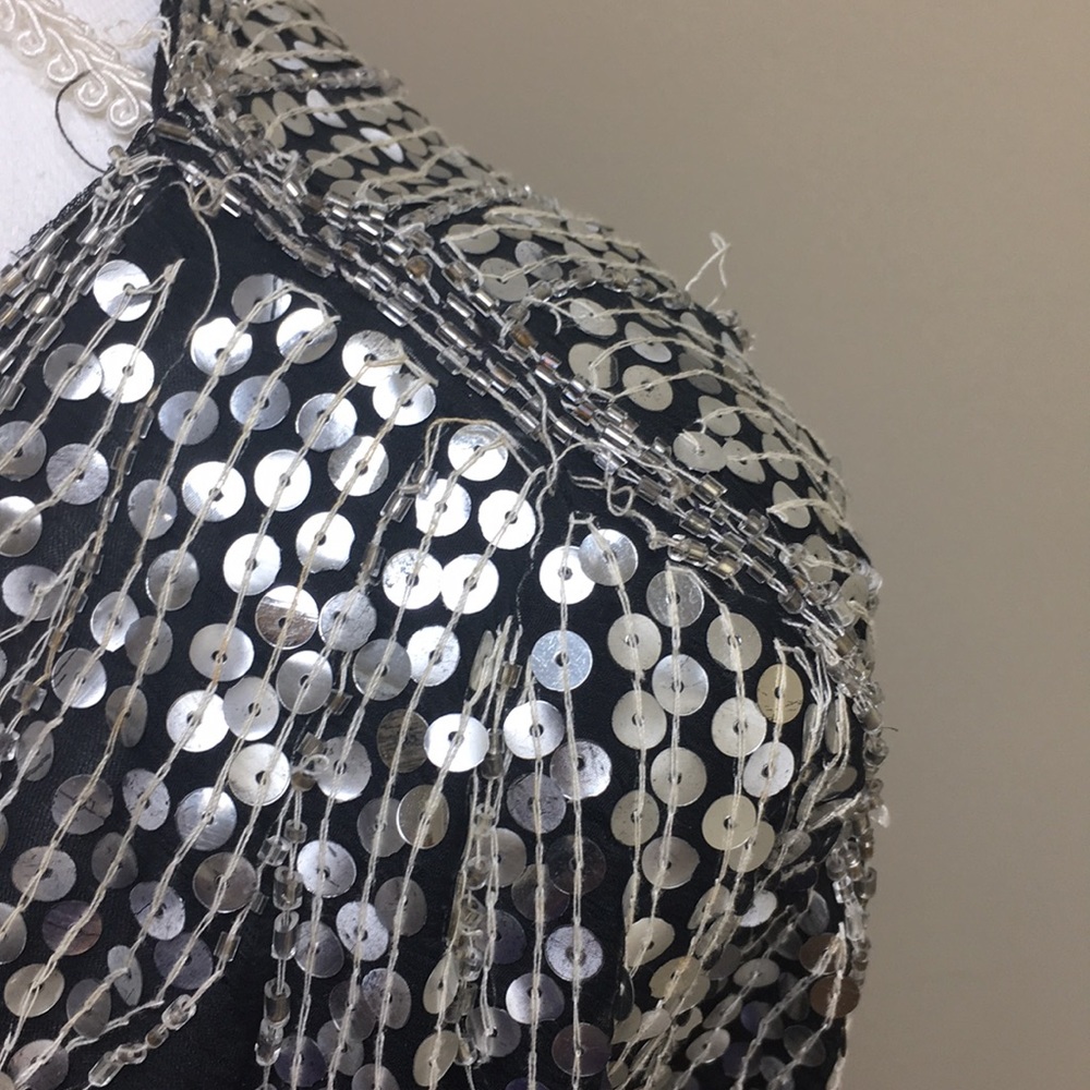 Vintage Butterfly Sequin Beaded Top - Picture 5 of 8